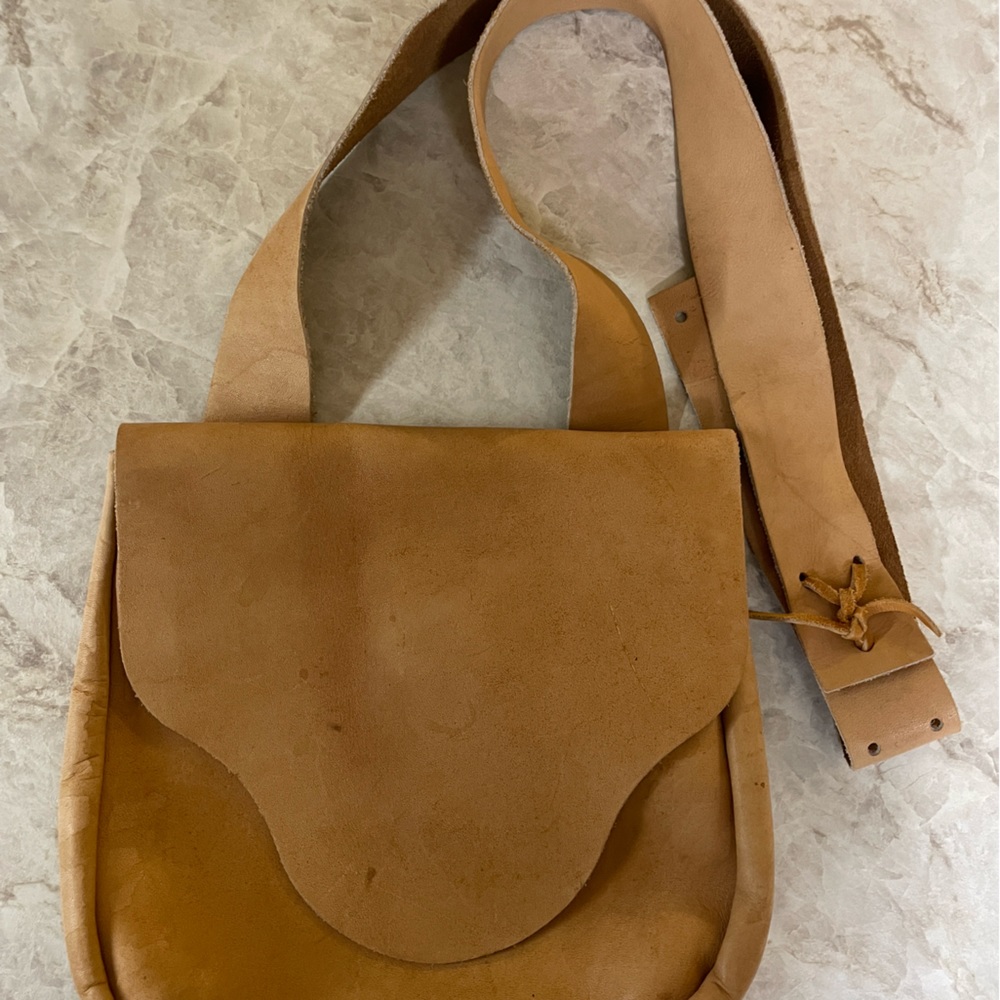 Leather haversack for Civil War Reenacting
